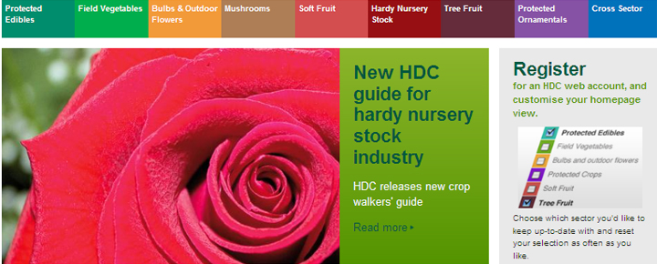 AHDB Horticulture Website