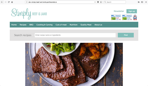 Simply Beef and Lamb Website Design